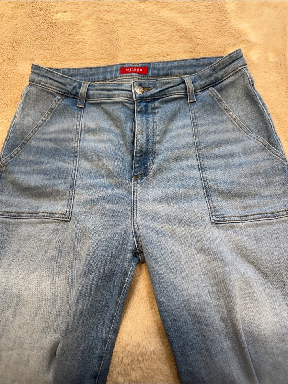 Guess Wide Leg Women's Jeans in Light Blue - Picture 3 of 6